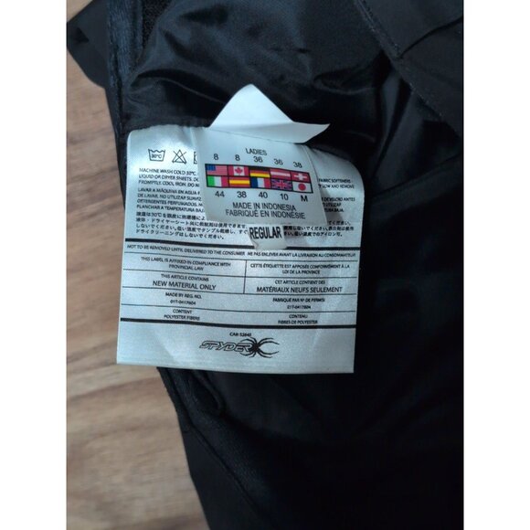 Spyder Women's WINNER Taylored Fit Ski Pants 134240 Black Size 8R - Picture 3 of 4